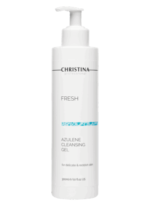 Fresh Azulene Cleansing Gel for delicate & reddish skin Азуленовый очищающий гель для чувствительной и склонной к покраснениям кожи, 300 мл